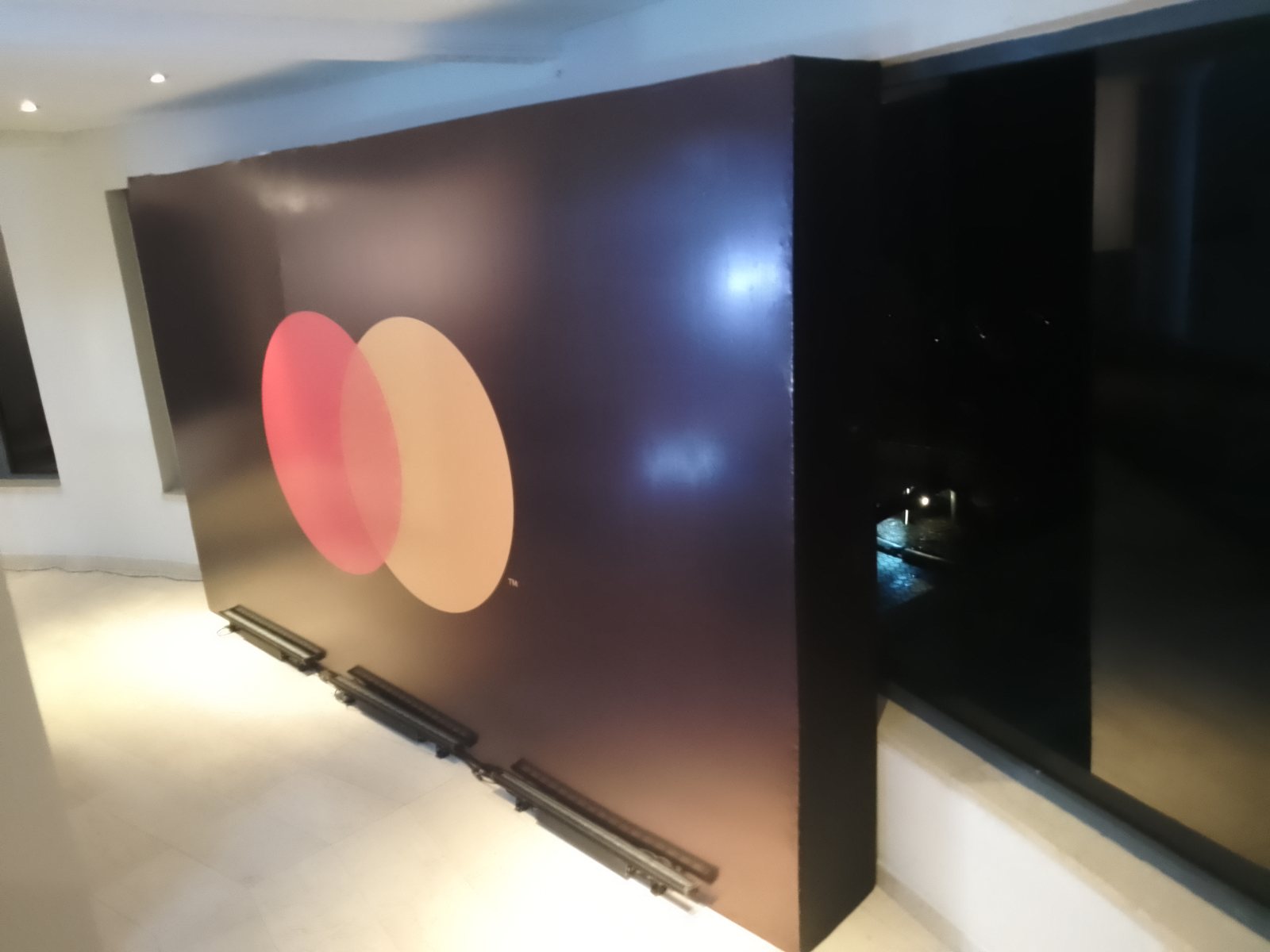 Branded LED wall stage treatment